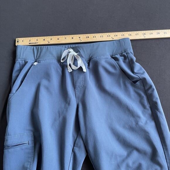 Figs Womens Zamora Scrub Pant Jogger Medium Blue Medical Nursing ER PO#3023 - Picture 7 of 11